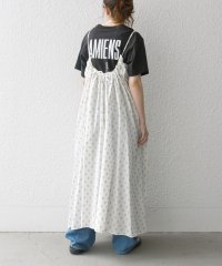 SHIPS any WOMEN/SHIPS any:〈洗濯機可能〉グリッター プリント ギャザー キャミ ワンピース/506062362