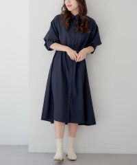 OLIVE des OLIVE/5分袖レースアップワンピース/506055592