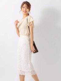 Karl Park Lane/カールパークレーン KarLParkLane C/Nレースタイトスカート/506057545