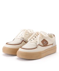Lace Ladies/レースレディース Lace Ladies アースカラー 配色 フラット 厚底 スニーカー/506061327