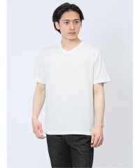 TAKA-Q/リンクスパネルボーダー Vネック半袖Tシャツ メンズ Tシャツ カットソー カジュアル インナー トップス ギフト プレゼント/506061455