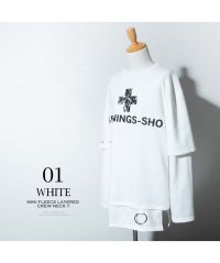  GENELESS/ジェネレス GENELESS tシャツ メンズ 長袖 重ね着風 フェイクレイヤード パンク ロック ヴィジュアル系 おしゃれ Tシャツ 冬 春 カットソー パン/506061593