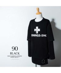  GENELESS/ジェネレス GENELESS tシャツ メンズ 長袖 重ね着風 フェイクレイヤード パンク ロック ヴィジュアル系 おしゃれ Tシャツ 冬 春 カットソー パン/506061593