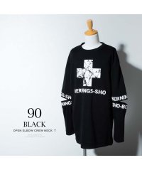  GENELESS/ジェネレス GENELESS tシャツ メンズ 長袖 プリント ヴィジュアル系 パンク クルーネック V系 地雷系 トップス 冬 バーニングショー バンド プリ/506061595