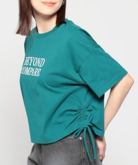 Honeys/脇ドロストＴシャツ Tシャツ レディース 半袖 夏 ギャザー リボン おしゃれ /506062169