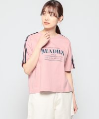 Honeys/袖ラインＴシャツ Tシャツ カットソー レディース 半袖 スポーティー ロゴ /506062170