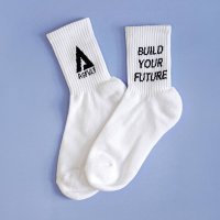 ASFVLT/アスファルト ASFVLT ロゴソックス オリジナルソックス socks－logo－wh－red/506062914