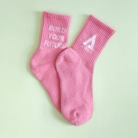 ASFVLT/アスファルト ASFVLT ロゴソックス オリジナルソックス socks－logo－wh－red/506062914