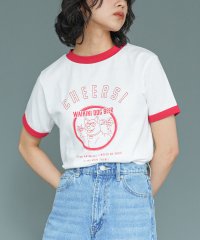 mili an deni/リンガー半袖Tシャツ/506062960