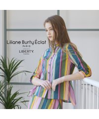 Liliane Burty ECLAT/【S・Mサイズ】リバティマルチカラーストライプ　ブラウス［セットアップ可］　/506063102