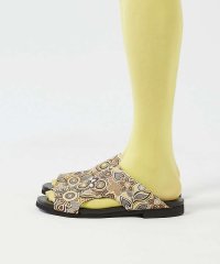 ALFREDOBANNISTER/【WRAP SHOES】レザー サイドキャビティ ボタニカル柄 スライド サンダ/506063375