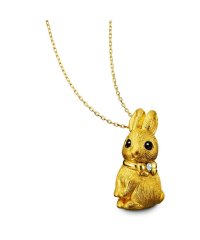 I･E･I  SELECTION/〈純金のうさぎ〉ダイヤモンド入り24金製宝飾ペンダント/506014634