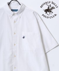 LAZAR/【Lazar】BEVERLY HILLS POLO CLUB/ビバリーヒルズポロクラブ オーバーサイズ コットンリネン/綿麻 ワンポイント刺繍 ボタンダウンシャ/506047737