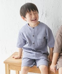 devirock/【なつこさんコラボ】防汚 シャーリング天竺 セットアップ 子供服 キッズ ベビー 男の子 女の子 セットアップ オールインワン /506052947