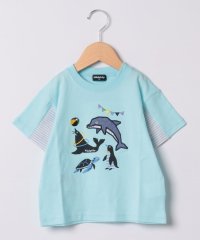 kladskap/海のいきものアップリケ半袖Tシャツ/506061260