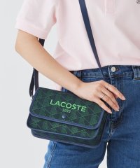 LACOSTE/ヘリテージキャンバス ジャガードモノグラムフラップショルダーバッグ/506063825