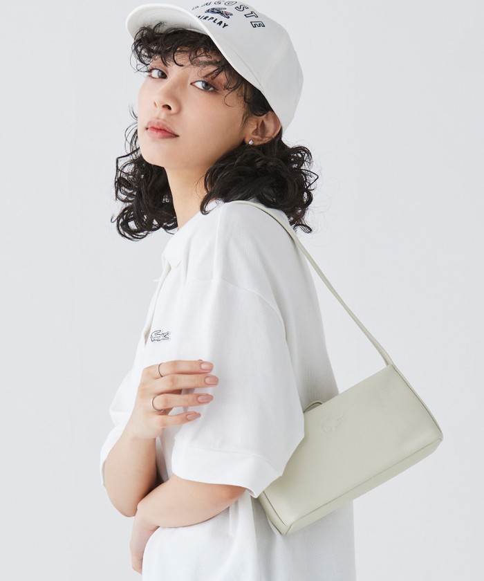 LACOSTE - ラコステ シティ コート S HOBO バッグ ボーンホワイト 11×21.5… LACOSTE ラコステ ショルダーバッグ レディース シティコート S