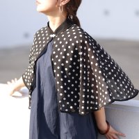 Sawa a la mode/サワアラモード Sawa a la mode 長く愛されるトレンド柄ドット柄日除けケープ/506065144