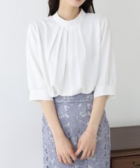 BLUEEAST/ブルーイースト BLUEEAST ハイネックタックブラウス/506065484