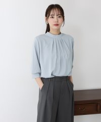 BLUEEAST/ブルーイースト BLUEEAST ハイネックタックブラウス/506065484