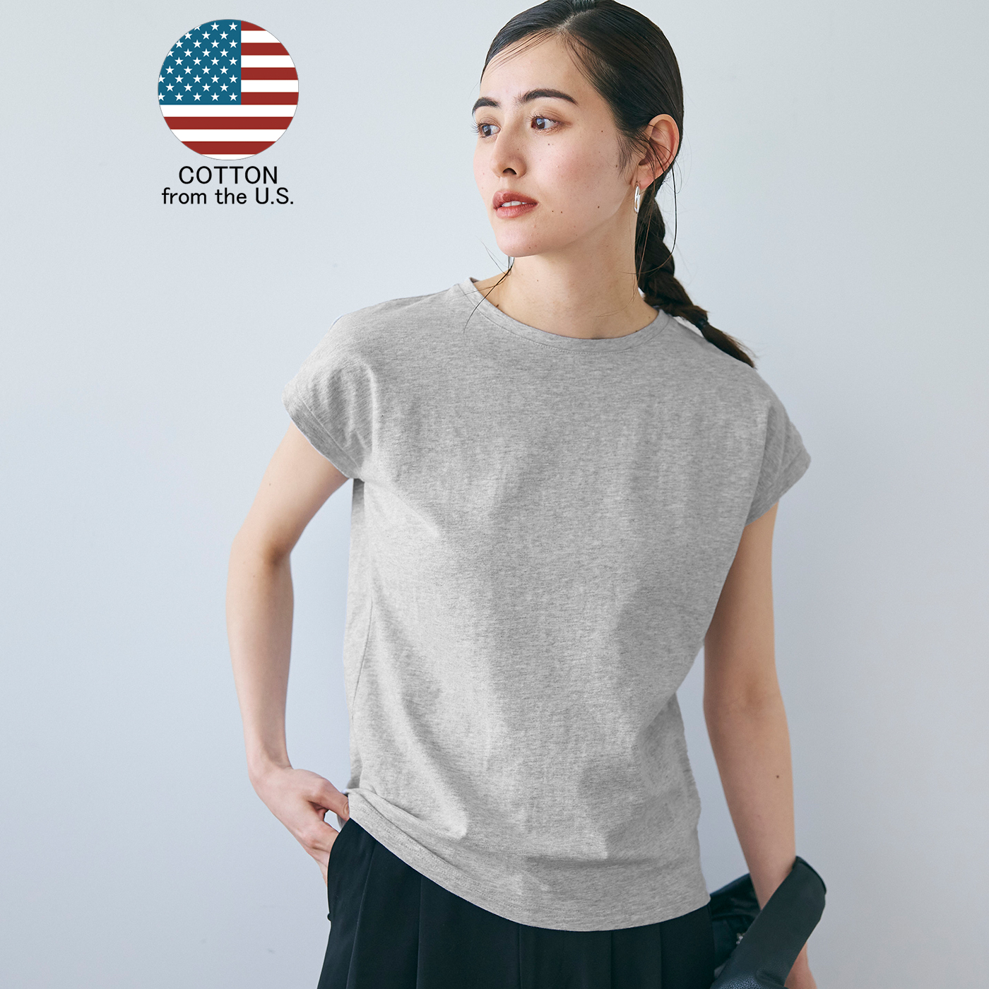 クーポン】コカ coca COTTON from the U.S.フレンチスリーブU