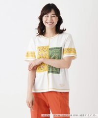 Leilian PLUS HOUSE/スカーフ柄Ｔシャツ【ROCHAS Premiere】/506007650