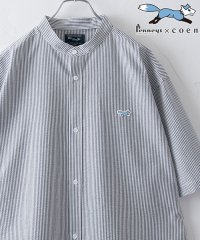 coen/Penneys（ぺニーズ）別注シアサッカーストライプシャツ/506035096