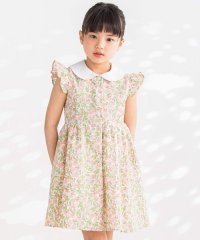 BeBe Petits Pois Vert/サッカー花柄襟付きワンピース(95~150cm)/506053920