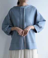 and it_/アンドイット and it_ ダンボールルーズハイネック5分袖プルオーバー トップス レディース 春夏 シンプル 大人可愛い 上品 ハリ感 ゆったり 楽ちん ラ/506065680