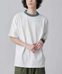 coen/カラーリブニットネックTシャツ/506065827