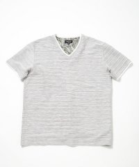 Men's Bigi/吸水速乾(ABS加工)スラブタックVネックカットソー/506066338