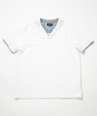 Men's Bigi/吸水速乾(ABS加工)スラブタックVネックカットソー/506066338