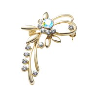 cream dot/クリームドット Cream dot. 繊細に煌めくリーフエレガントのブローチ/506066407