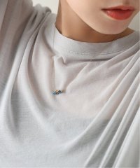 Lilas/インディゴパール3ピースラインモチーフネックレス K10/506066457