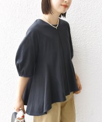 SHIPS WOMEN/* 〈洗濯機可能〉へムフレア 5分袖 カットソー ◇/506066649