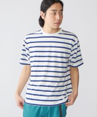 SHIPS MEN/SHIPS: TEXBRID(R) リネン グラデーション ボーダー Tシャツ/506066762