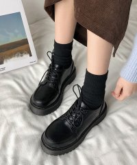 miniministore/厚底ローファー レースアップ 美脚くつ/506066951