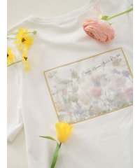 Te chichi TERRASSE/【日比谷花壇コラボ】プリントTシャツ/506067072