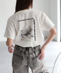 Riberry/BRISKバックフォトプリントTシャツ/506067176