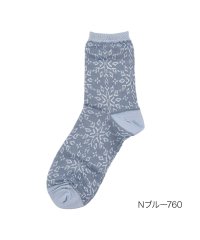 fukuske FUN/fukuske FUN(フクスケファン) ： キレイ見え mint feel フロート柄 ソックス クルー丈 つま先かかと補強(3162－42M) 婦人 女性 /506077172