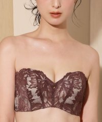 aimerfeel/【動いてもぴたっ。ズレにくさの秘密は補助ストラップ】ストラップレス ハーフカップ レース 超盛ブラ(R) 単品ブラジャー /ワイヤーブラジャー ずれない 落ちな/504273511