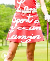LANVIN SPORT/ロゴプリントフレアスカート/505807070