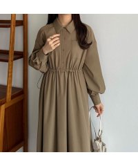 callautia/カラウティア callautia　ドロストシャツワンピース【ペチスカートセット】/505909329