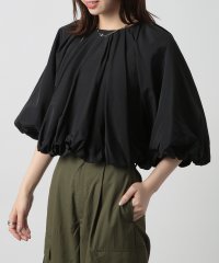 MAISON BREEZE/メゾンブリーズ MAISON BREEZE 【MAISON BREEZE reveur】ショートバルーンスリーブ ラウンドネック ギャザー プルオーバー トップ/505957609