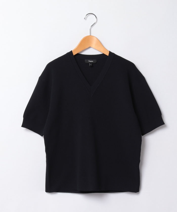 セオリー Theory トップス BRISTOL COTTON KARENIA VN