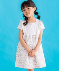 BeBe Petits Pois Vert/【お揃い】天竺＋チューリップドッキングワンピ(95~150cm)/506053904