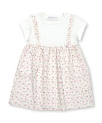 BeBe Petits Pois Vert/【お揃い】天竺＋チューリップドッキングワンピ(95~150cm)/506053904