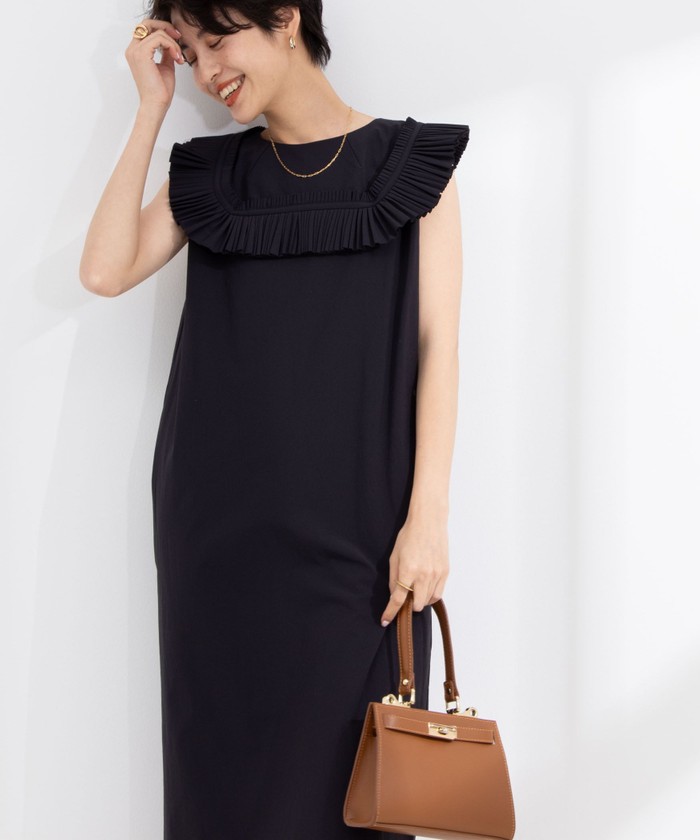 マリリンムーン　美品2way タックフリルニットタイドレス 2023-2024 marilyn4242-150-5-2.jpg