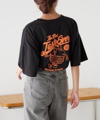 NICE CLAUP OUTLET/ハンバーガーBOY発泡プリントBIGTシャツ/506062744