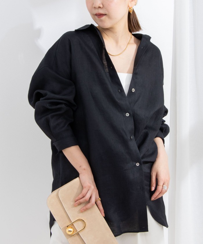 人気のファッションブランド！ セール 20%OFF】MY STANDARD リネン2WAY Bigシャツ(506066536 トップス